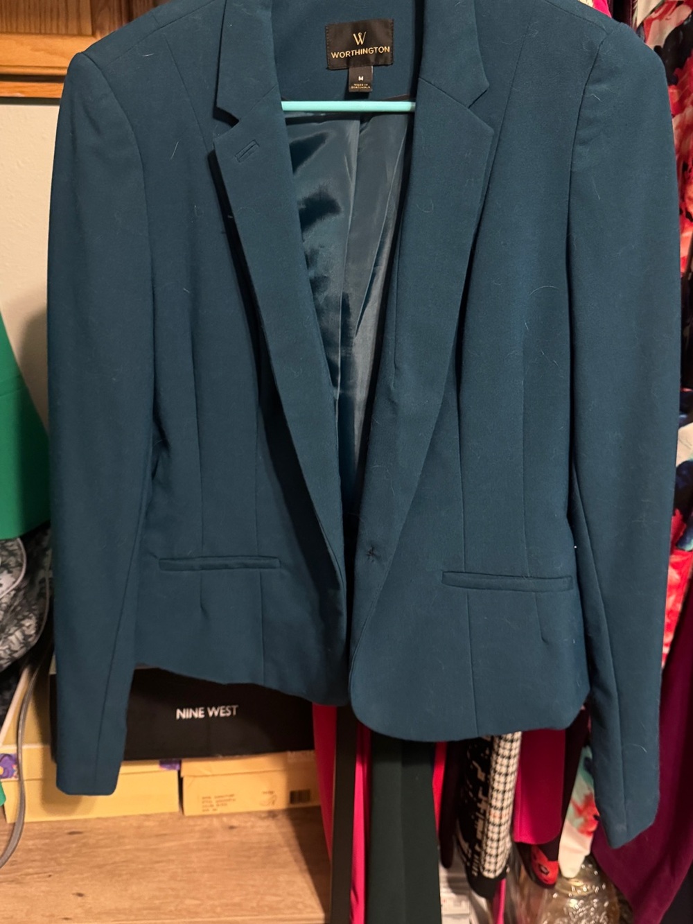 Worthington Teal Tailored Women's Blazer